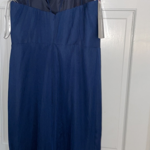 NWT Bari Jay Size 16 Navy formal prom bridesmaid halter dress - Picture 10 of 12